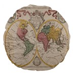 Mapa Mundi 1775 Large 18  Premium Flano Round Cushions Front