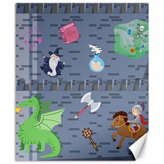Dnd Canvas 8  X 10  by NerdySparkleGoth