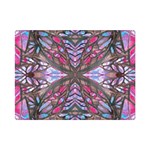 Charcoal Pink Repeats IV One Side Premium Plush Fleece Blanket (Mini) 35 x27  Blanket Front