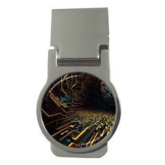 Data Technology Coding Pattern Money Clips (round)  by Jancukart