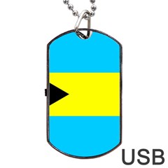 Bahamas Dog Tag Usb Flash (one Side) by tony4urban