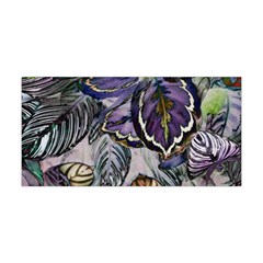 Dark Leaves Yoga Headband by DinkovaArt