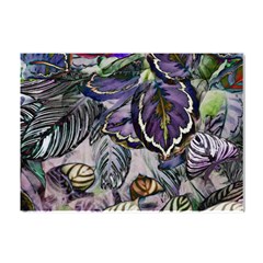 Dark Leaves Crystal Sticker (a4) by DinkovaArt