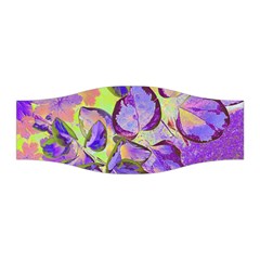 Purple Leaves Stretchable Headband by DinkovaArt