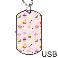 Cupcakes! Dog Tag Usb Flash (one Side) by fructosebat