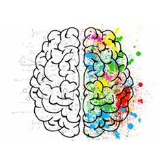 Brain-mind-psychology-idea-drawing Premium Plush Fleece Blanket (extra Small) by Jancukart