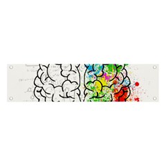 Brain-mind-psychology-idea-drawing Banner And Sign 4  X 1  by Jancukart