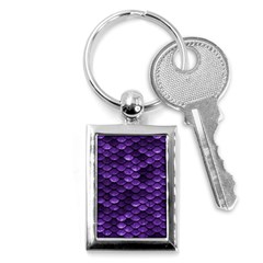 Purple Scales! Key Chain (rectangle) by fructosebat