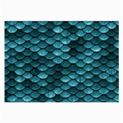 Teal Scales! Large Glasses Cloth (2 Sides) by fructosebat