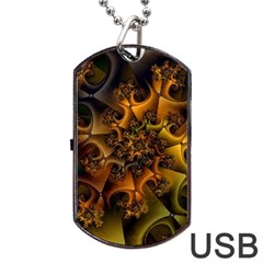 Digitalartflower Dog Tag Usb Flash (one Side) by Sparkle