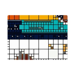 Abstract Statistics Rectangles Classification One Side Premium Plush Fleece Blanket (mini) by Pakemis