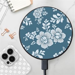 Flowers Design Floral Pattern Stems Plants Wireless Fast Charger(black) by Jancukart