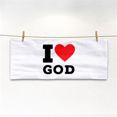 I Love God Hand Towel by ilovewhateva
