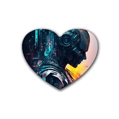Who Sample Robot Prettyblood Rubber Coaster (heart) by Ravend