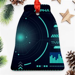 Sci Fi Computer Screen Bell Ornament (two Sides) by Uceng