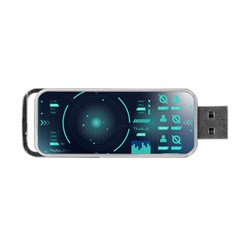 Sci Fi Computer Screen Portable Usb Flash (one Side) by Uceng
