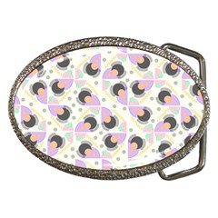 Pattern Pastel Drawing Art Belt Buckles by Uceng