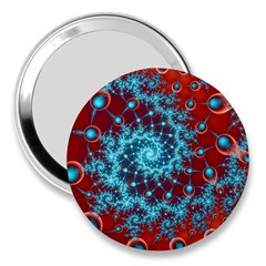Fractal Pattern Background 3  Handbag Mirrors by Uceng