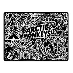 Arctic Monkeys Digital Wallpaper Pattern No People Creativity One Side Fleece Blanket (small) by Sudhe