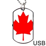 Canada Flag Canadian Flag View Dog Tag USB Flash (Two Sides) Back