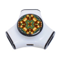 Background Abstract Fractal Annotation Texture 3-port Usb Hub by Ravend