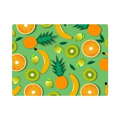 Fruit Tropical Pattern Design Art Pattern One Side Premium Plush Fleece Blanket (mini) by Ravend