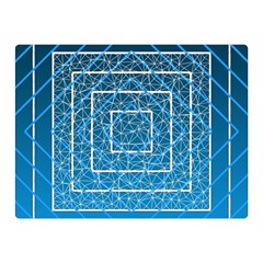 Network Social Abstract Premium Plush Fleece Blanket (mini) by Ravend