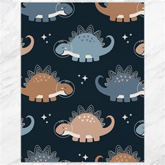 Dino Art Pattern Design Wallpaper Background Canvas 12  X 16  by Ravend