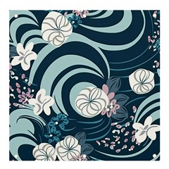 Flowers Pattern Floral Ocean Abstract Digital Art Banner And Sign 4  X 4  by Ravend