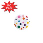 Polka Dot 1  Mini Magnets (100 pack)  Front