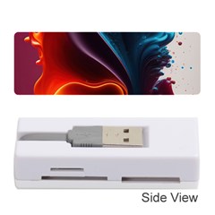 Ai Generated Swirl Splash Blaze Design Art Memory Card Reader (stick) by Ravend
