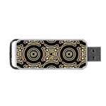 Background Art Pattern Design Graphic Portable USB Flash (Two Sides) Front