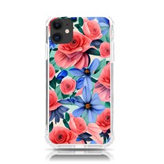 Classy Watercolor Flowers Iphone 11 Tpu Uv Print Case by GardenOfOphir