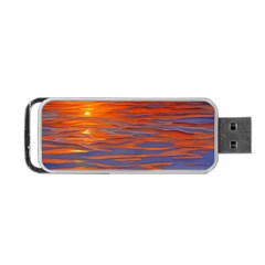 Sunset At The Beach Portable Usb Flash (one Side) by GardenOfOphir