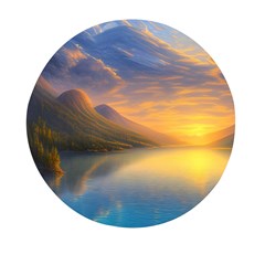 Benevolent Sunset Mini Round Pill Box (pack Of 5) by GardenOfOphir