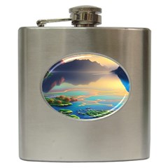 Breathtaking Sunset Hip Flask (6 Oz) by GardenOfOphir