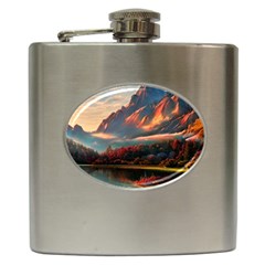Opulent Sunset Hip Flask (6 Oz) by GardenOfOphir