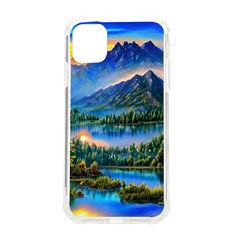 Stunning Sunset By The Lake Iphone 11 Tpu Uv Print Case by GardenOfOphir