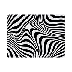 Pattern Geometric Lines Shapes Design Art One Side Premium Plush Fleece Blanket (mini) by Ravend