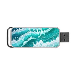 Waves On The Ocean Ii Portable Usb Flash (one Side) by GardenOfOphir