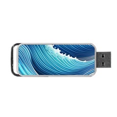 Simple Summer Wave Pattern Portable Usb Flash (one Side) by GardenOfOphir