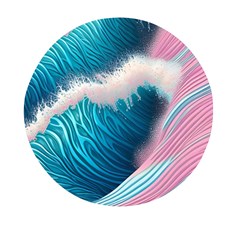 Pink Sea Water Mini Round Pill Box (pack Of 5) by GardenOfOphir
