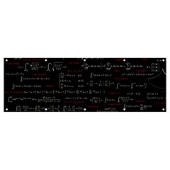 Black Background With Text Overlay Digital Art Mathematics Banner And Sign 12  X 4  by Jancukart