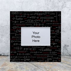 Black Background With Text Overlay Digital Art Mathematics White Box Photo Frame 4  X 6  by Jancukart
