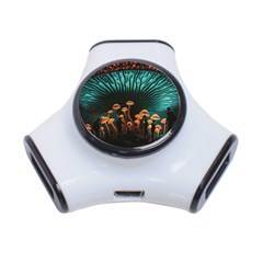 Mushroom Giant Explore 3d 3-port Usb Hub by Ravend