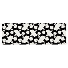 Playful Pups Black And White Pattern Banner And Sign 6  X 2  by dflcprintsclothing