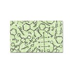 Multicolored Chemical Bond Illustration Chemistry Formula Science Sticker Rectangular (10 pack) Front