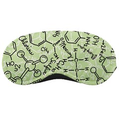 Multicolored Chemical Bond Illustration Chemistry Formula Science Sleeping Mask by Jancukart