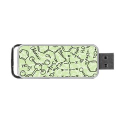 Multicolored Chemical Bond Illustration Chemistry Formula Science Portable Usb Flash (two Sides) by Jancukart