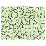 Multicolored Chemical Bond Illustration Chemistry Formula Science One Side Premium Plush Fleece Blanket (Extra Small) 40 x30  Blanket Front